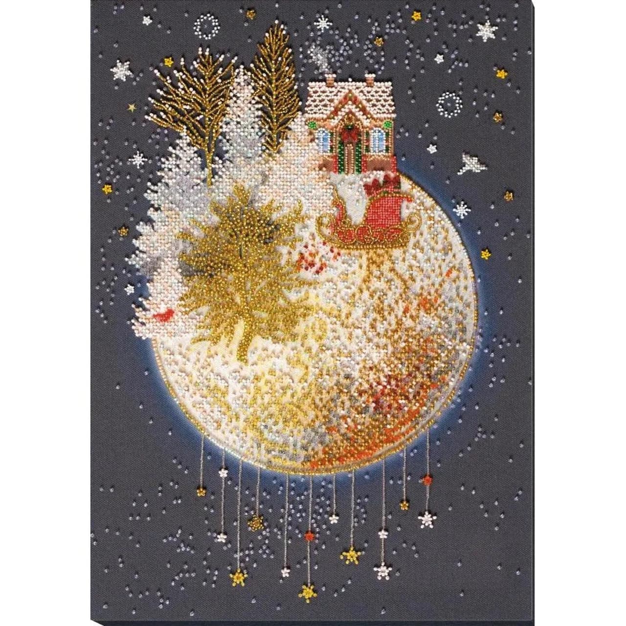 15" Abris Art Bead Christmas tale Embroidery Kit